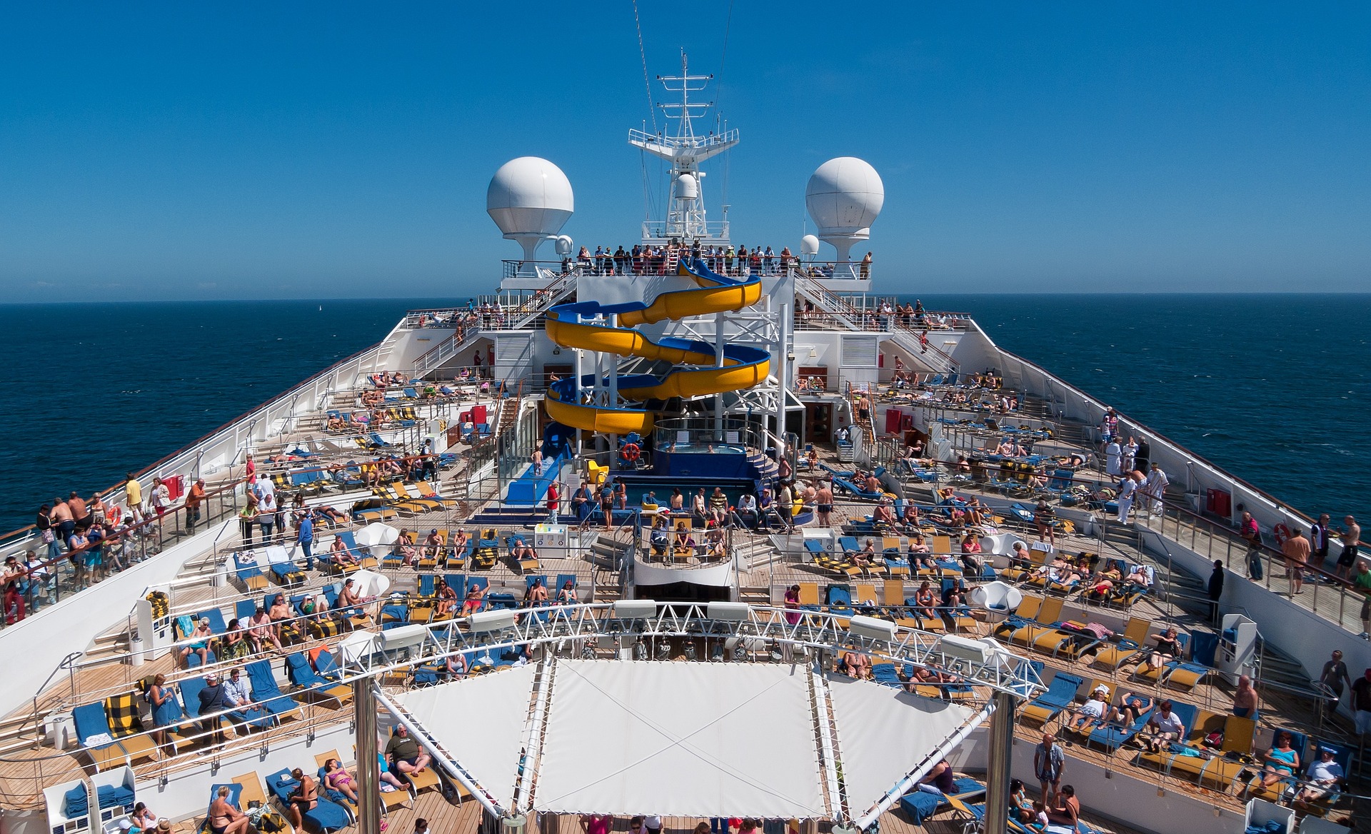 Pool Deck on Cruise Ship